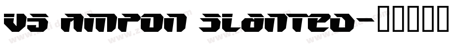 V5 Ampon Slanted字体转换